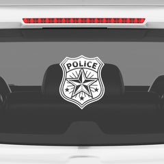 High-Quality Police Badge Decal for Cars