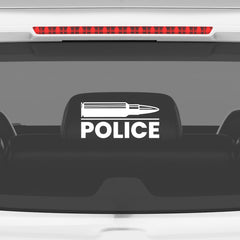 Patriotic Police Badge Sticker for Vehicles