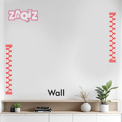 Minimal Line Kolam Border Sticker for Modern Doorstep Decoration