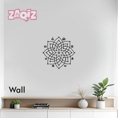 Sri Labam Lakshmi Kolam Floor Sticker for Prosperous Home Entrance