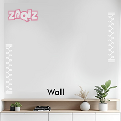 Minimal Line Kolam Border Sticker for Modern Doorstep Decoration