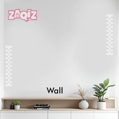 Diamond Weave Kolam Border Sticker for Elegant Door Entrance Decor