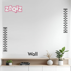 Diamond Weave Kolam Border Sticker for Elegant Door Entrance Decor
