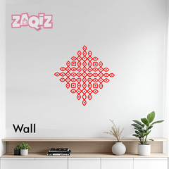 Diamond Pulli Kolam Floor Sticker for Elegant Indian Home Decor