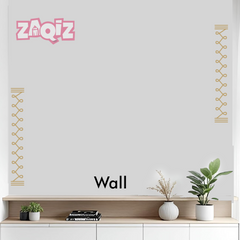 Minimal Line Kolam Border Sticker for Modern Doorstep Decoration