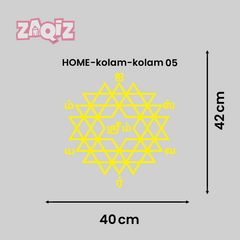 Maha Meru Sri Chakra Floor Sticker for Spiritual Home Harmony