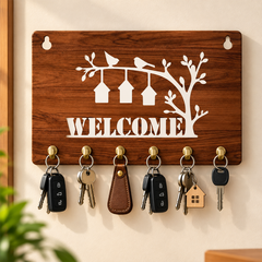 Welcome Tree Wall Key Organizer