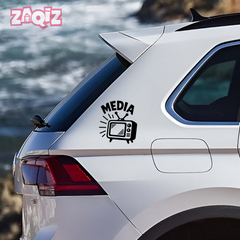 Zaqiz Press Media Sticker Breaking News Car Sticker