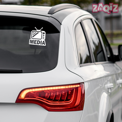 Zaqiz Press Media Sticker High-Visibility Press Pass