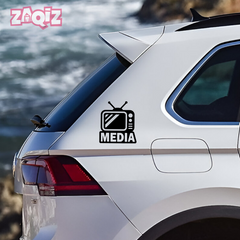 Zaqiz Press Media Sticker High-Visibility Press Pass