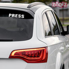 Zaqiz Press Media Sticker 24/7 Coverage Car Pass