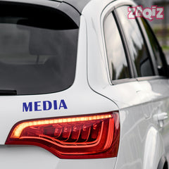 Zaqiz Press Media Sticker Broadcast Team Vehicle Decal