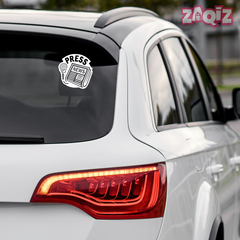 Zaqiz Press Media Sticker Instant Recognition Sticker