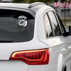 Zaqiz Press Media Sticker Breaking News Car Sticker