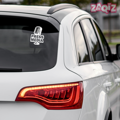 Zaqiz Press Media Sticker Elite Vehicle Pass