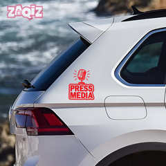 Zaqiz Press Media Sticker Premium Journalist Sticker
