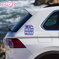 Zaqiz Press Media Sticker Exclusive Coverage Tag