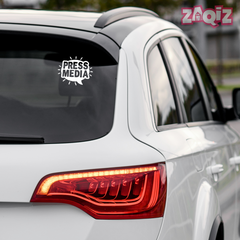 Zaqiz Press Media Sticker Official Car Label