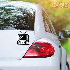 Zaqiz Press Media Sticker High-Visibility Press Pass