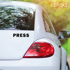 Zaqiz Press Media Sticker Priority Lane Decal