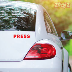 Zaqiz Press Media Sticker Priority Lane Decal