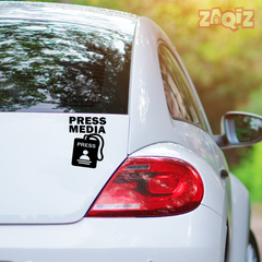 Zaqiz Press Media Sticker On-Duty Entry Sticker
