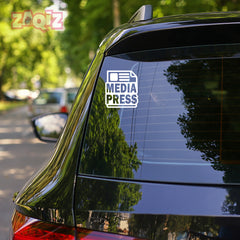 Zaqiz Press Media Sticker Exclusive Coverage Tag