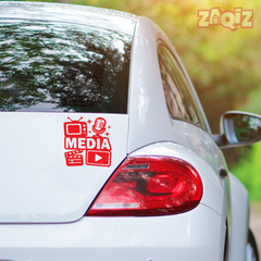Zaqiz Press Media Sticker VIP Parking Decal