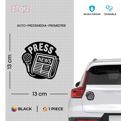 Zaqiz Press Media Sticker Instant Recognition Sticker