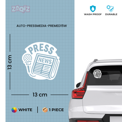 Zaqiz Press Media Sticker Instant Recognition Sticker