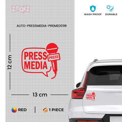 Zaqiz Press Media Sticker Event Access Pass