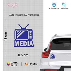 Zaqiz Press Media Sticker High-Visibility Press Pass