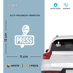 Zaqiz Press Media Sticker Exclusive Media Access Label