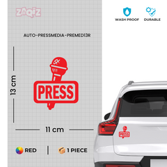Zaqiz Press Media Sticker Exclusive Media Access Label