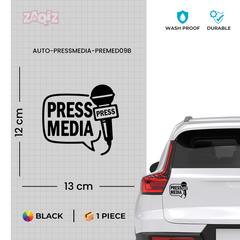 Zaqiz Press Media Sticker Event Access Pass