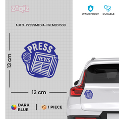 Zaqiz Press Media Sticker Instant Recognition Sticker