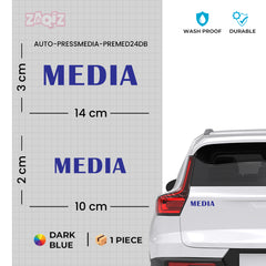 Zaqiz Press Media Sticker Official Broadcast Access Pass
