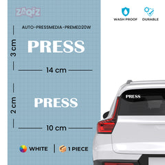 Zaqiz Press Media Sticker All-Area Access Sticker