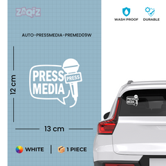 Zaqiz Press Media Sticker Event Access Pass