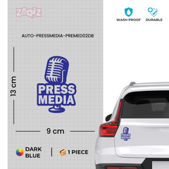 Zaqiz Press Media Sticker Elite Vehicle Pass