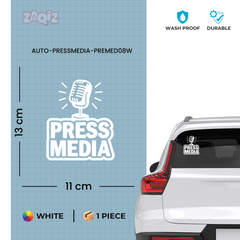 Zaqiz Press Media Sticker Premium Journalist Sticker