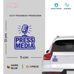 Zaqiz Press Media Sticker Premium Journalist Sticker