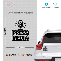 Zaqiz Press Media Sticker Premium Journalist Sticker