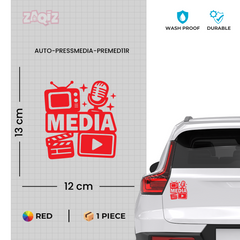 Zaqiz Press Media Sticker VIP Parking Decal