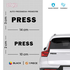 Zaqiz Press Media Sticker Priority Lane Decal