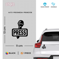 Zaqiz Press Media Sticker Exclusive Media Access Label
