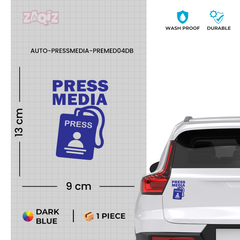Zaqiz Press Media Sticker On-Duty Entry Sticker