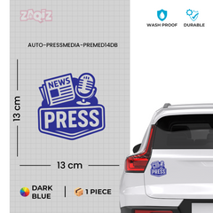 Zaqiz Press Media Sticker Official Entry Decal
