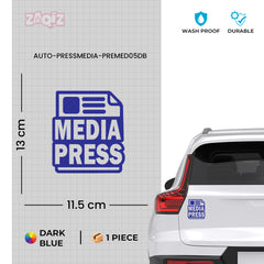 Zaqiz Press Media Sticker Exclusive Coverage Tag