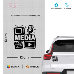 Zaqiz Press Media Sticker VIP Parking Decal